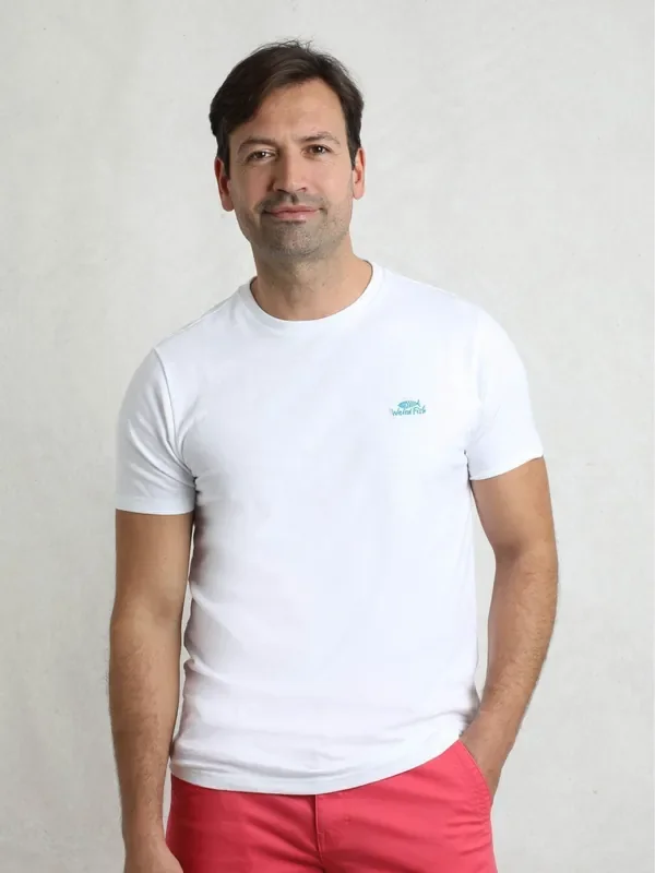 Weird Fish Off White Fished Branded 100% Cotton T-Shirt