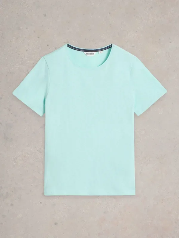 White Stuff Blue Abbie 100% Cotton T-Shirt