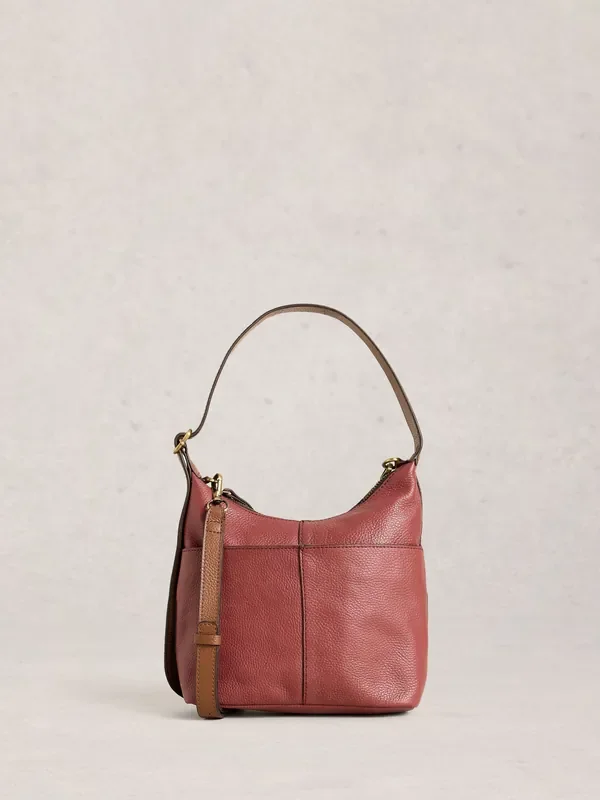 White Stuff Red Mini Sophia Leather Cross-Body Bag