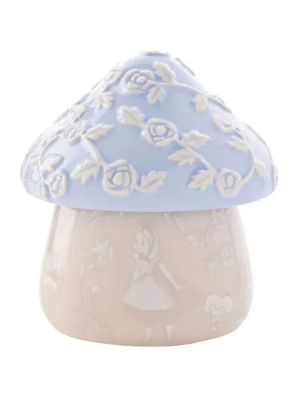 Widdop Blue Disney Alice in Wonderland Mushroom Trinket Box