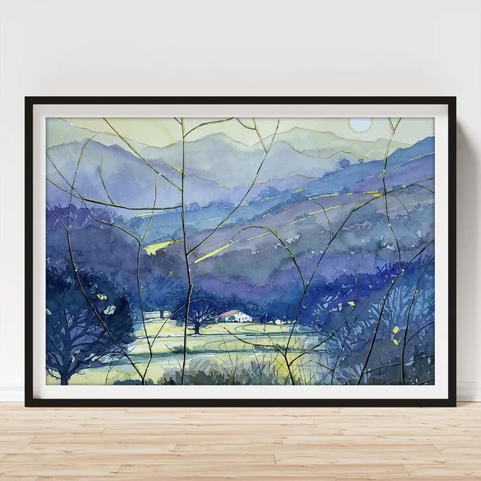 Winter Afternoon at King Gillette Ranch Art Print