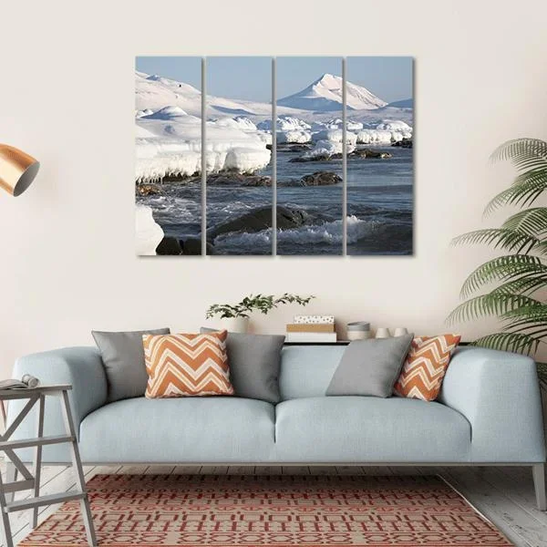 Winter Arctic Landscape Canvas Wall Art
