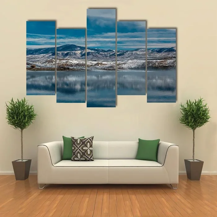 Winter Landscape at Wolford Mountain Reservoir Canvas Wall Art