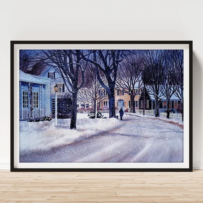 Winter Stroll Art Print