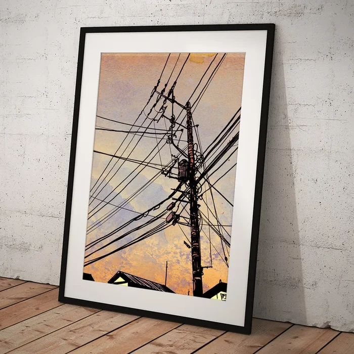 Wires up Art Print
