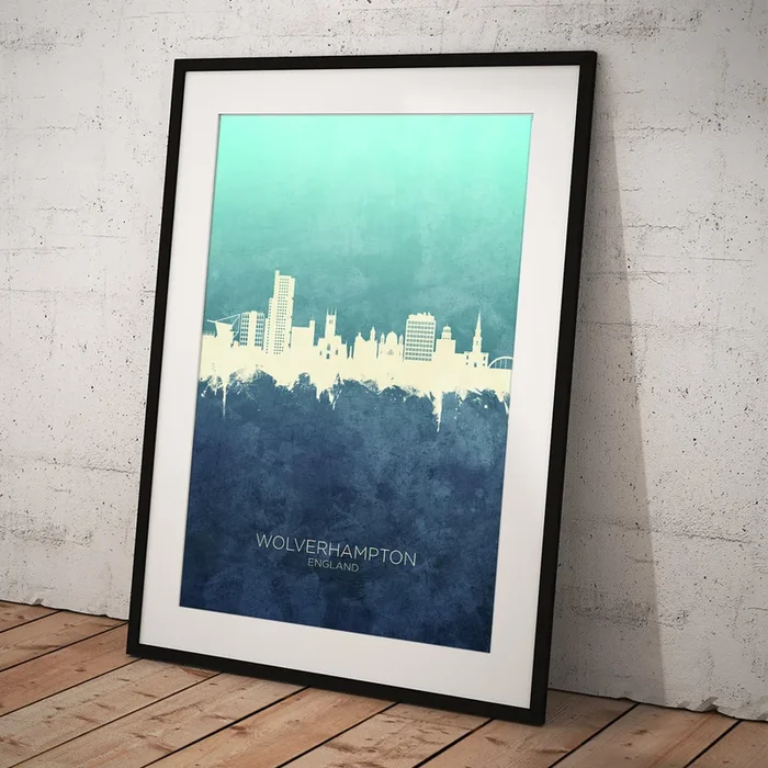 Wolverhampton England Skyline #28 Art Print