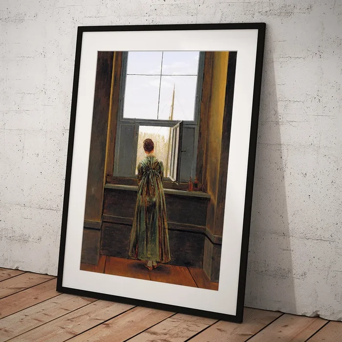 Woman at a Window, from 1822 Art Print
