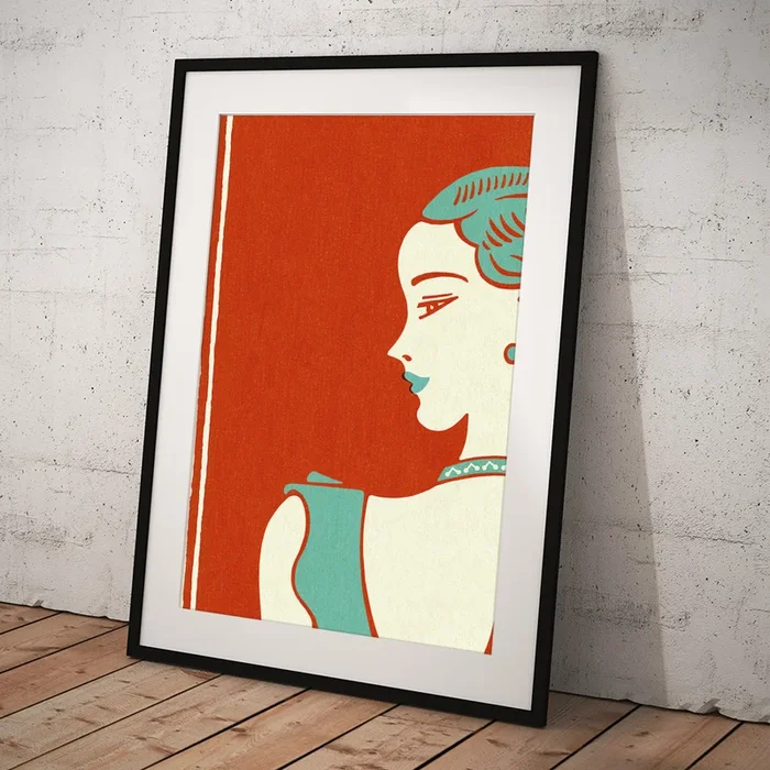 Woman Looking To The Left Art Print