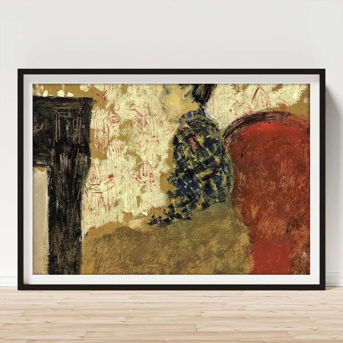 Woman Sitting by the Fireside – Digital Remastered Edition Art Print