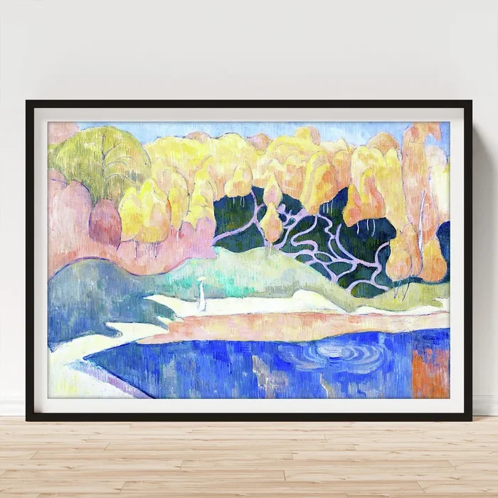 Woman Walking on the Banks of the Aven – Digital Remastered Edition Art Print