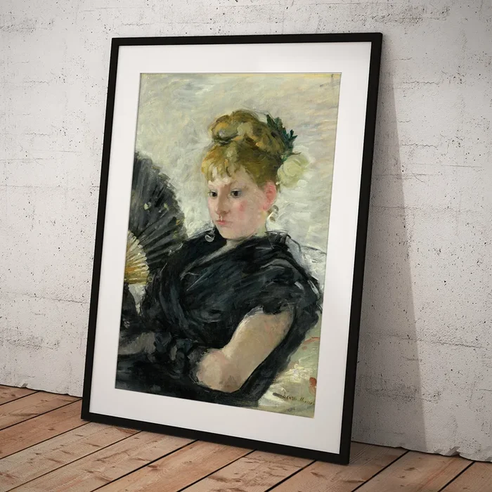 Woman with a Fan Art Print