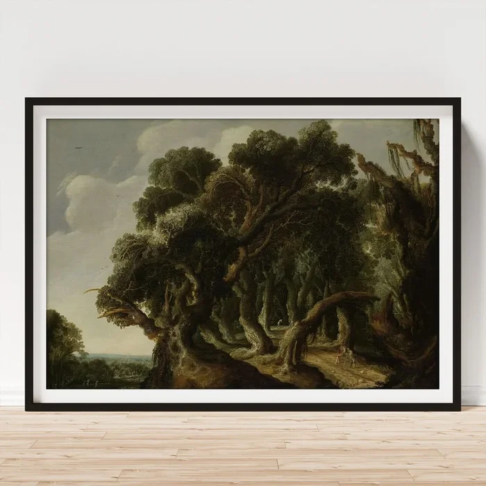 Wooded Landscape. Landscape. Art Print