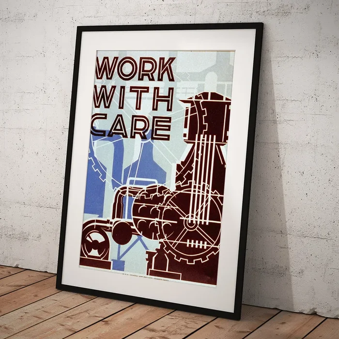 Work with care #1 Art Print