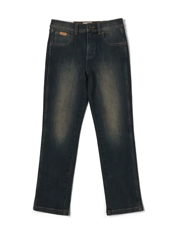 Wrangler Grey Straight Fit Boys Jeans