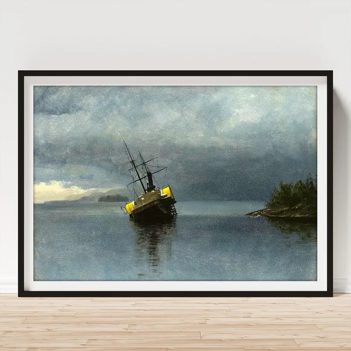 Wreck of the Ancon in Loring Bay. Alaska Art Print