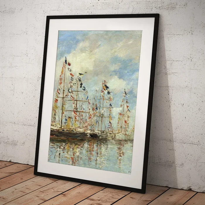 Yacht Basin At Trouville-deauville Art Print
