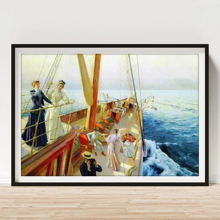 Yachting in the Mediterranean Art Print