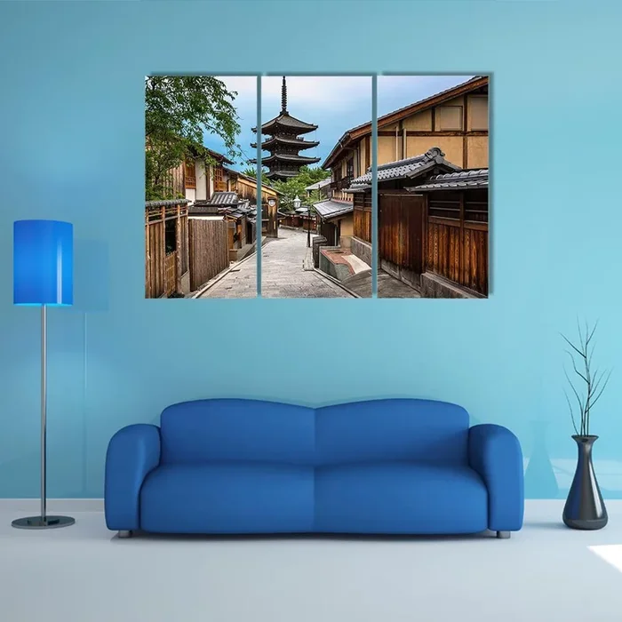 Yasaka Pagoda and Sannen Zaka Street Canvas Wall Art