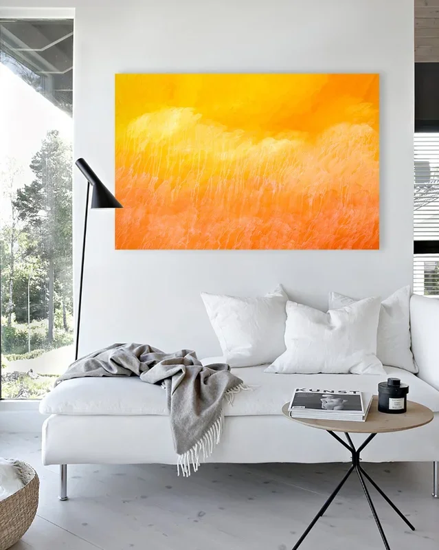 Yellow Sky (2021) Oil painting by Nataliia Sydorova