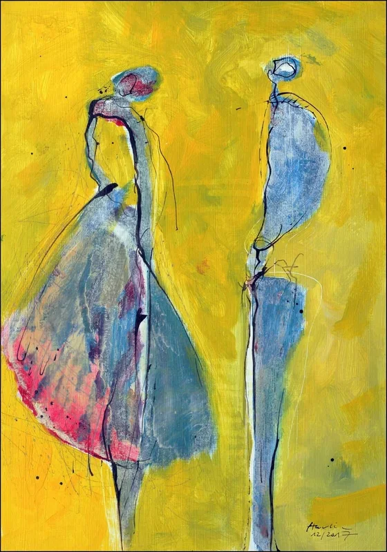 Yellow Sunday (2017) Painting by Jiri Havlik