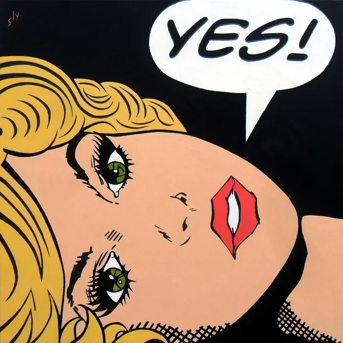 Yes – (cc). Oil painting by Juan Sly