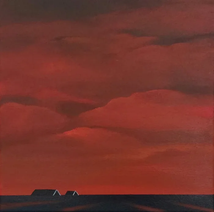 Yesterday Evening (2) (2022) Acrylic painting by Nelly van Nieuwenhuijzen