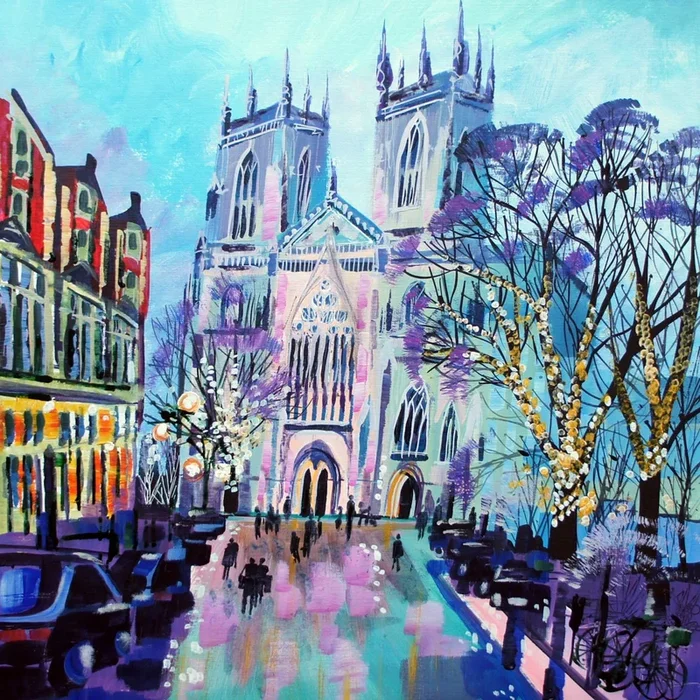 York Christmas (2025) Acrylic painting by Julia Rigby