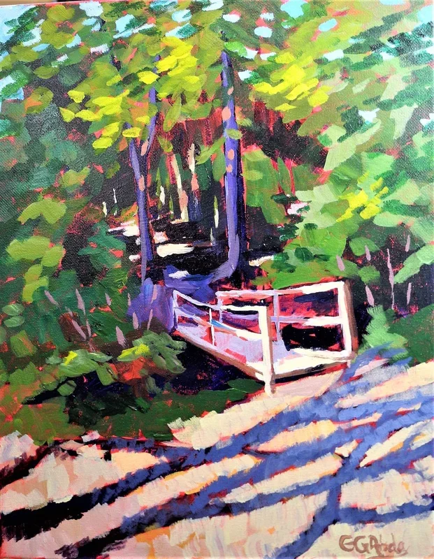 York Region Forest (2022) Acrylic painting by Edward Abela