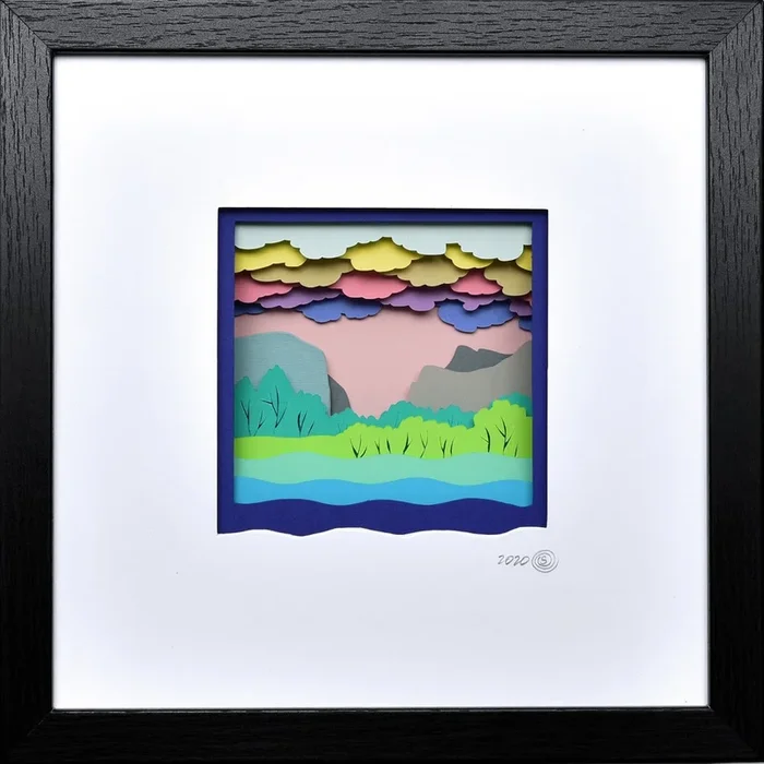 Yosemite National Park (Valley View) (2020) Mixed-media sculpture by Olga Skorokhod