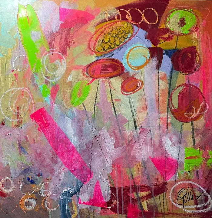 You’ll Owe Me… (2023) Mixed-media painting by Shelli Finch