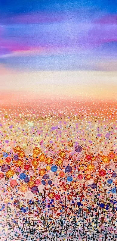 You Bring Me Sweet Joy (2022) Acrylic painting by Sally Oasis