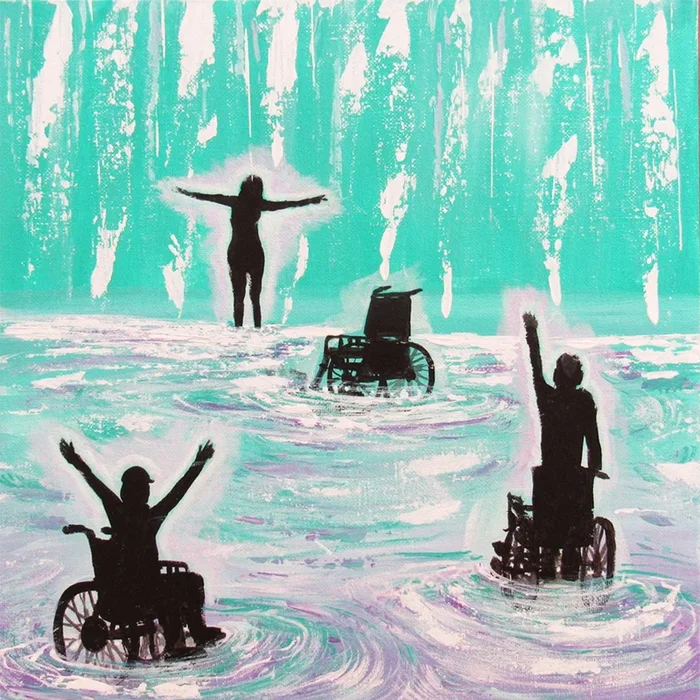You CALL Me Out Upon the WATER! (2023) Acrylic painting by William F. Adams
