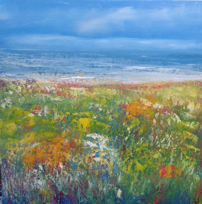 You Colour My World (2016) Oil painting by Laure Bury