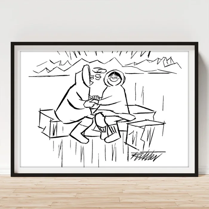 You Know What They Say. Cold Hands Art Print