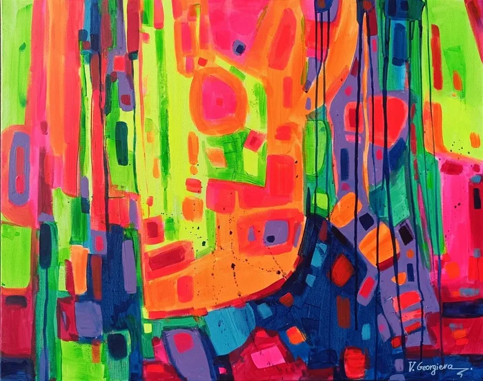 You make my day (2022) Oil painting by Vanya Georgieva