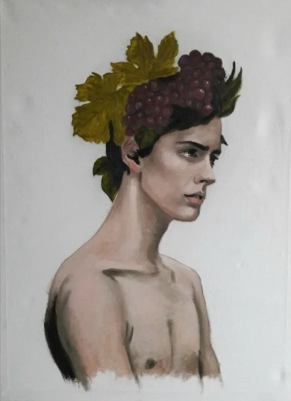 Young Bacchus (2018) Oil painting by Jack Bagley