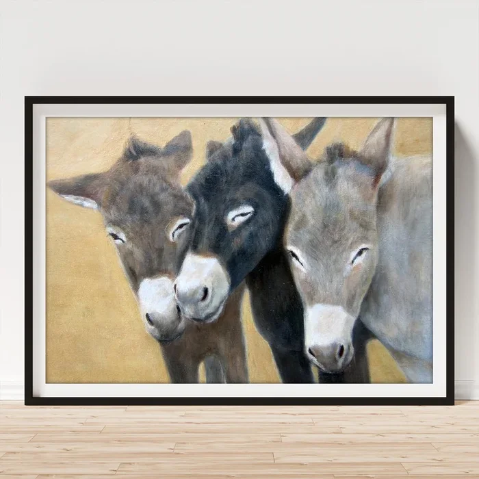 Young Donkeys Art Print