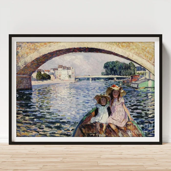 Young Girls On A Barge Jeunes Filles En Barques, 1903 Art Print