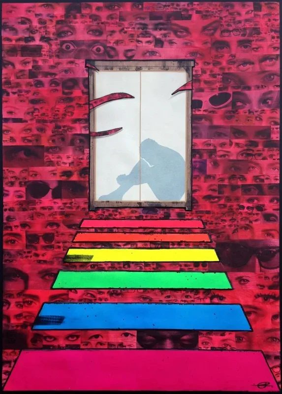 YOUR DECISION (5) (2014) Mixed-media painting by Segutoart
