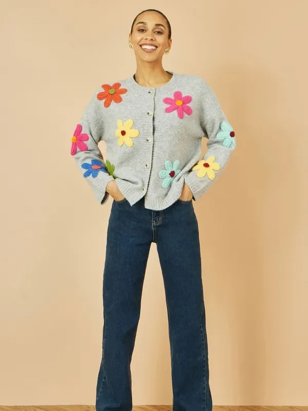 Yumi Blue Dark Wash Stretch Wide Leg Jeans