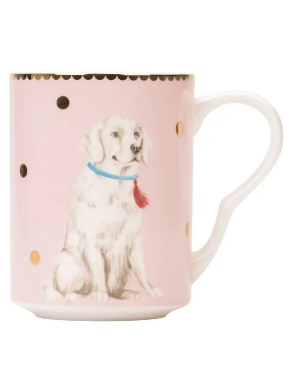 Yvonne Ellen Set of 2 Pink Large Labrador Mugs
