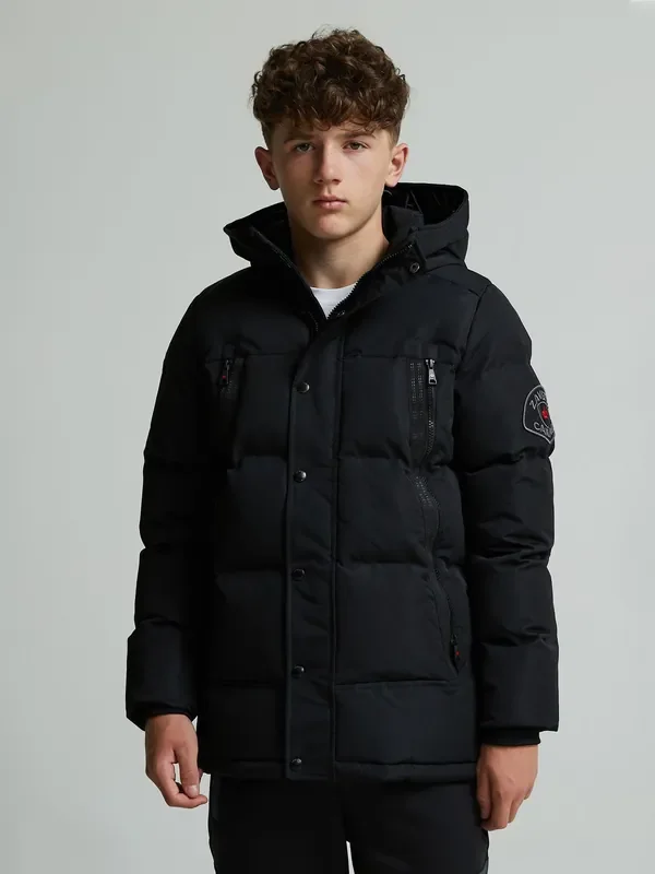 Zavetti Canada Junior Ontariona Puffer Black Jacket