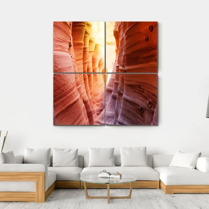 Zebra Slot Canyon Utah USA Canvas Wall Art