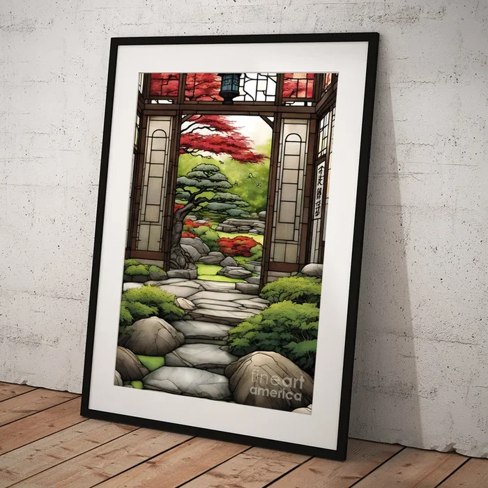 Zen Garden Tranquility Art Print