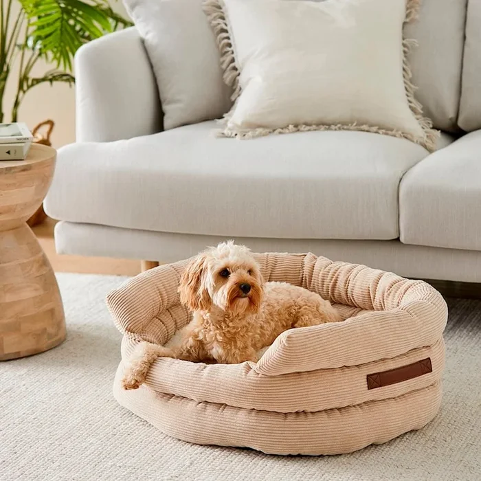 Ziggy Biscuit Corduroy Pet Bed