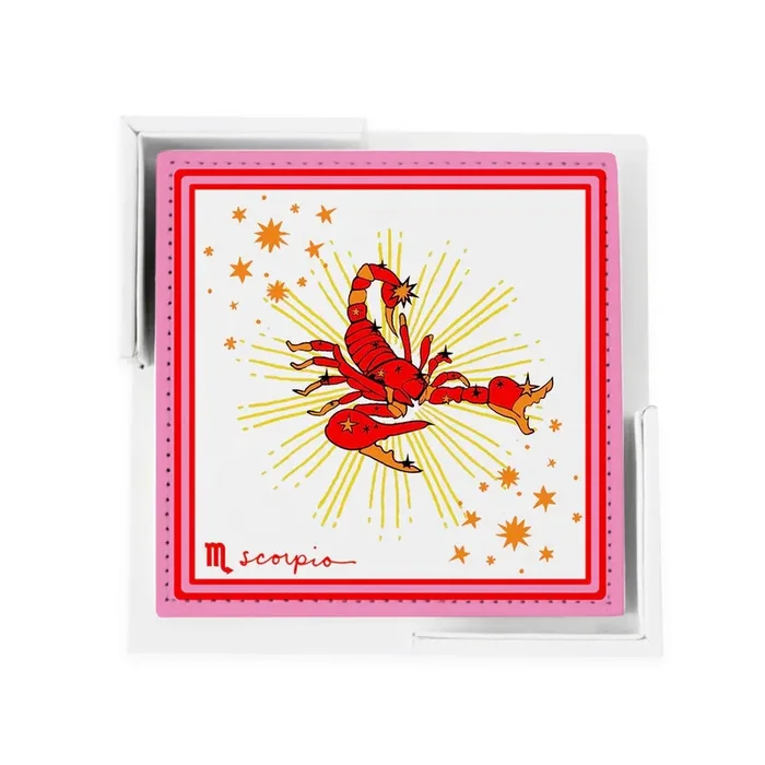 Zodiac Sign Coaster Set – Scorpio