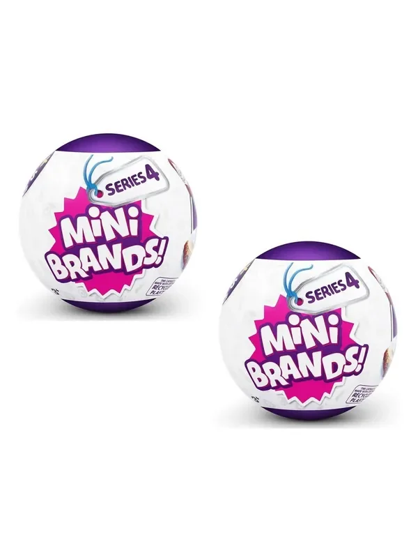 Zuru 2 Pack Mini Brands Grocery S4 Assorted Miniatures Toy